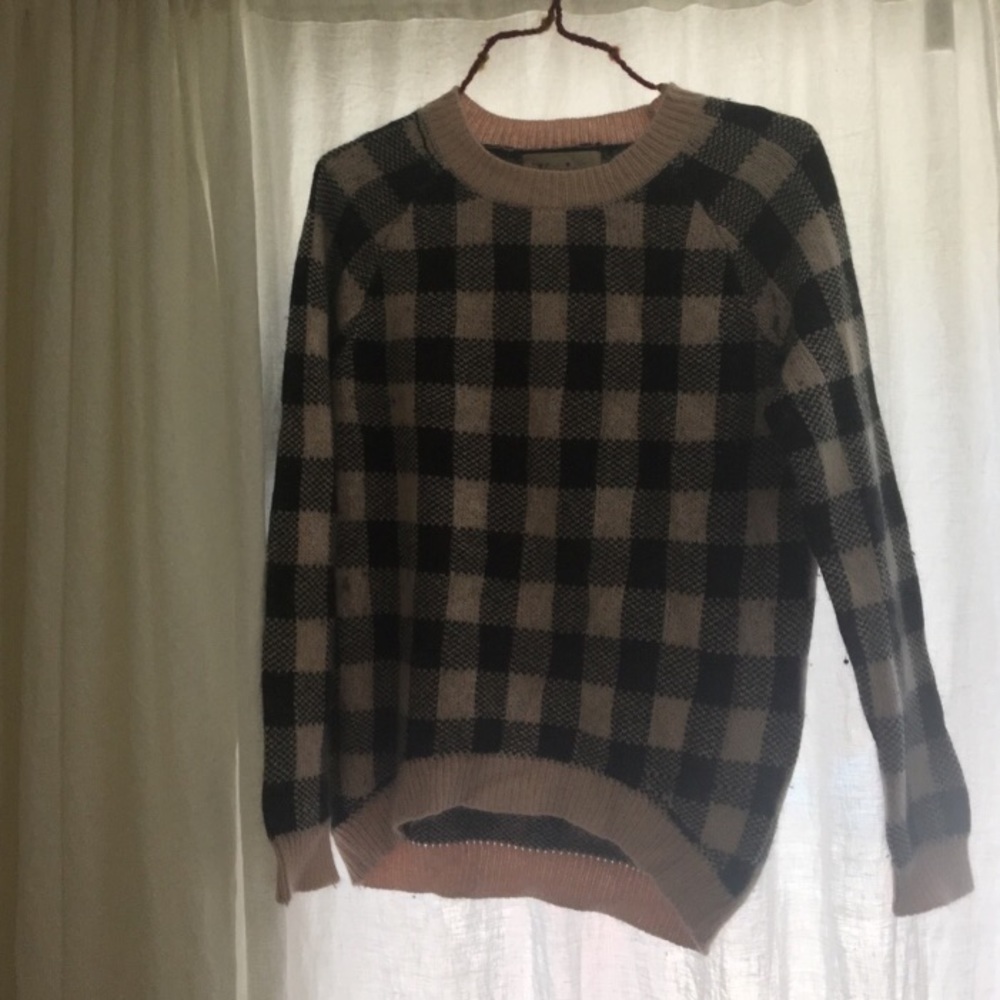 For love and lemons plaid sweater
